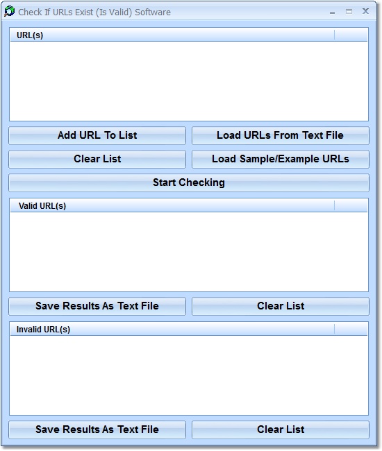 Screenshot for Check If URLs Exist (Is Valid) Software 7.0