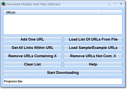 Screenshot for Download Multiple Web Files Software 7.0