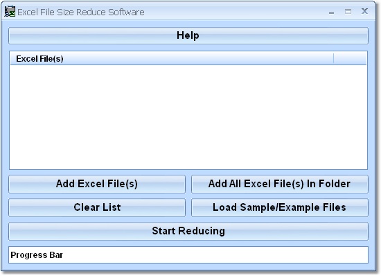 Screenshot for Excel File Size Reduce Software 7.0