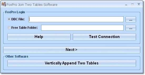 Screenshot for FoxPro Join Two Tables Software 7.0