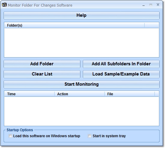 Screenshot for Monitor Folder For Changes Software 7.0