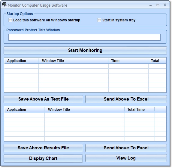 Screenshot for Monitor Computer Usage Software 7.0