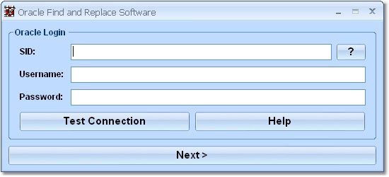 Screenshot for Oracle Find and Replace Software 7.0