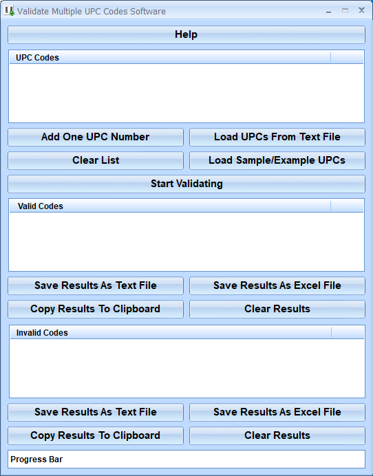 screenshot of validate-multiple-upc-codes-software