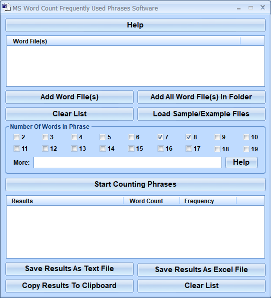 screenshot of ms-word-count-frequently-used-phrases-software