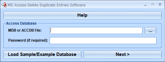 screenshot of ms-access-delete-duplicate-entries-software
