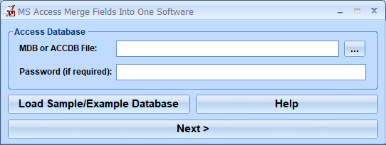 screenshot of ms-access-merge-fields-into-one-software