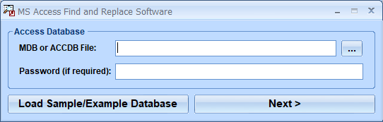screenshot of ms-access-find-and-replace-software