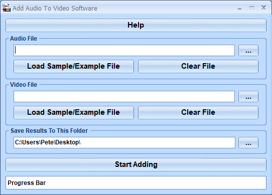 screenshot of add-audio-to-video-software