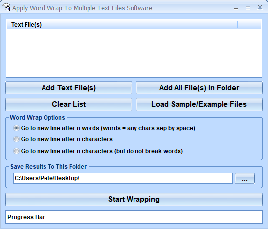 screenshot of apply-word-wrap-to-multiple-text-files-software