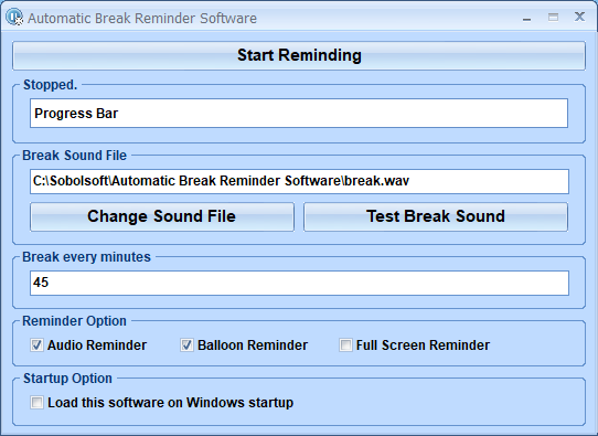 screenshot of automatically-break