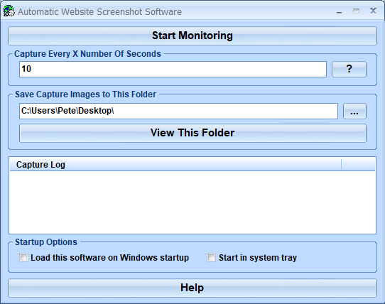screenshot of automatic-website-screenshot-software
