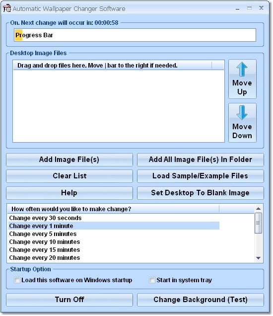 Automatic Desktop Background Change Software