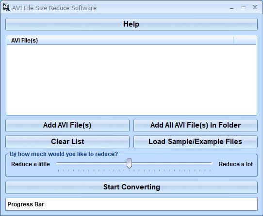 screenshot of avi-file-size-reduce-software