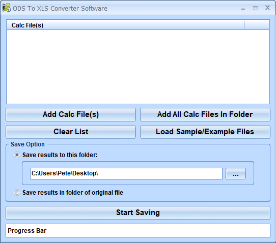 screenshot of ods-to-xls-converter-software
