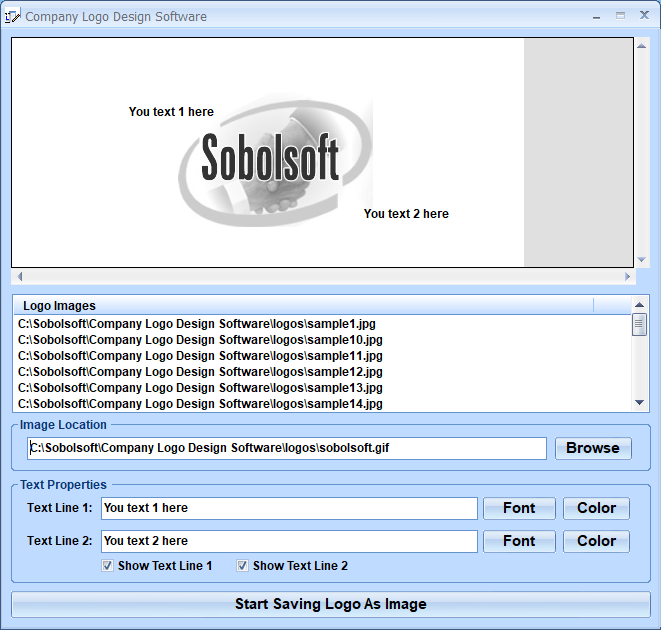 screenshot of company-logo-design-software