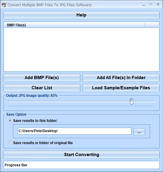 screenshot of convert-multiple-bmp-files-to-jpg-files-software