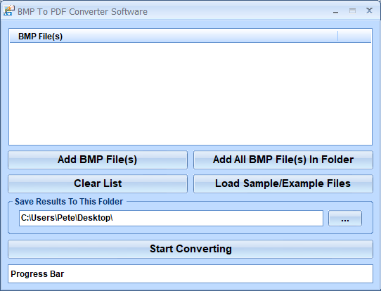 screenshot of convert-multiple-bmp-files-to-pdf-files-software