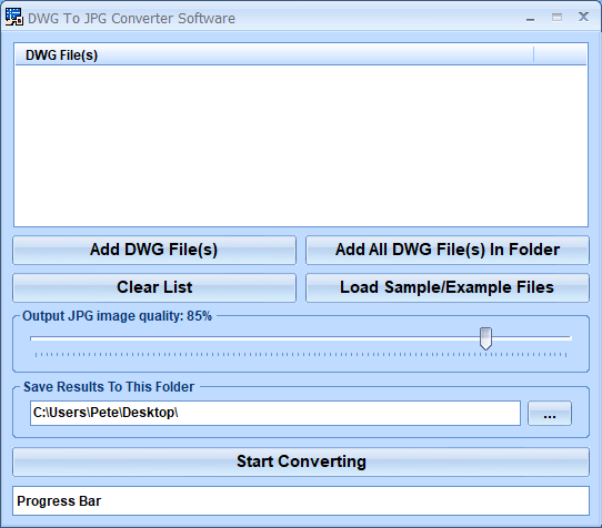 screenshot of dwg-to-jpg-converter-software