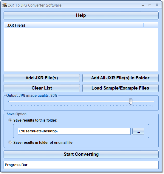 screenshot of jxr-to-jpg-converter