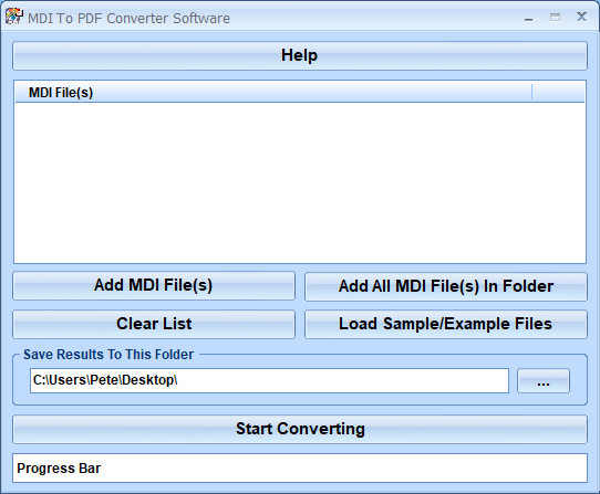 screenshot of mdi-to-pdf-converter-software