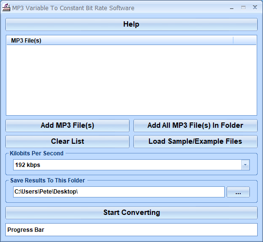 screenshot of mp3-vbr-to-cbr-converter-software