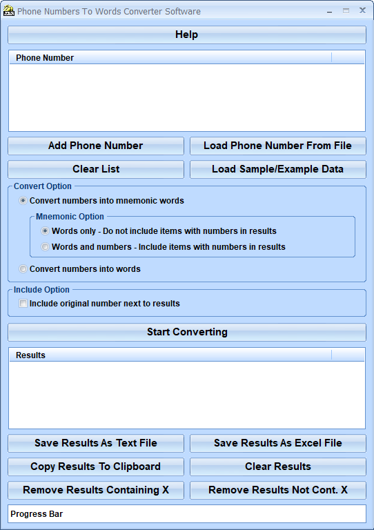 screenshot of phone-numbers-to-words-converter-software