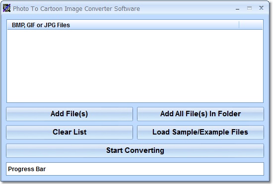 Convert Multiple Photo Image Files To Cartoon Image Files Software
