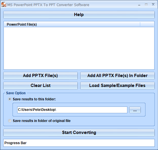 screenshot of ms-powerpoint-pptx-to-ppt-converter-software