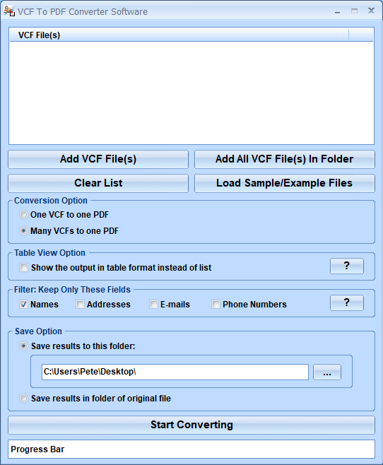 screenshot of vcf-to-jpg-converter-software