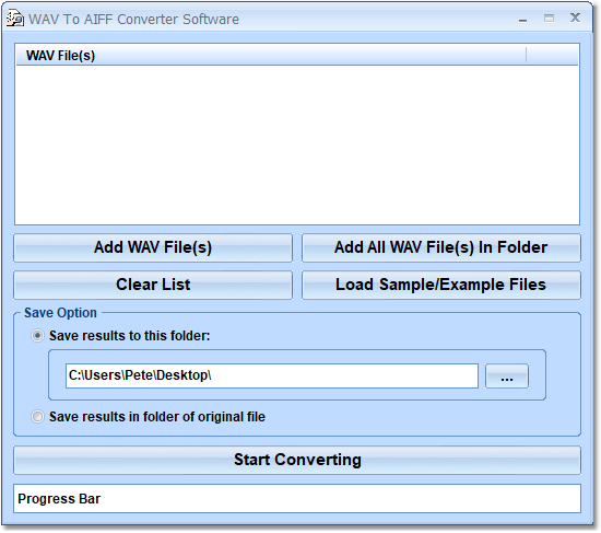 Windows 8 WAV To AIFF Converter Software full