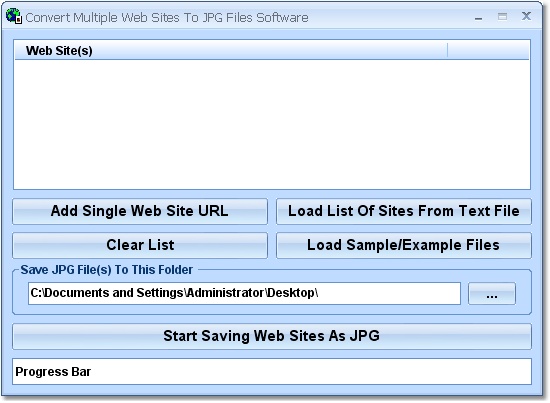 Webpages To JPG Converter Software