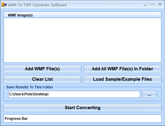 screenshot of wmf-to-tiff-converter-software