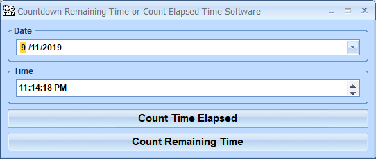Countdown Remaining Time or Count Elapsed Time Software software