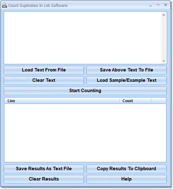Count Duplicates In List Software screenshot