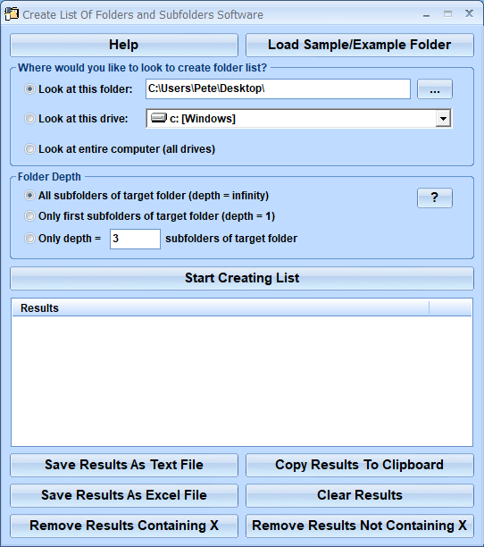 screenshot of create-list-of-folders-and-subfolders-software