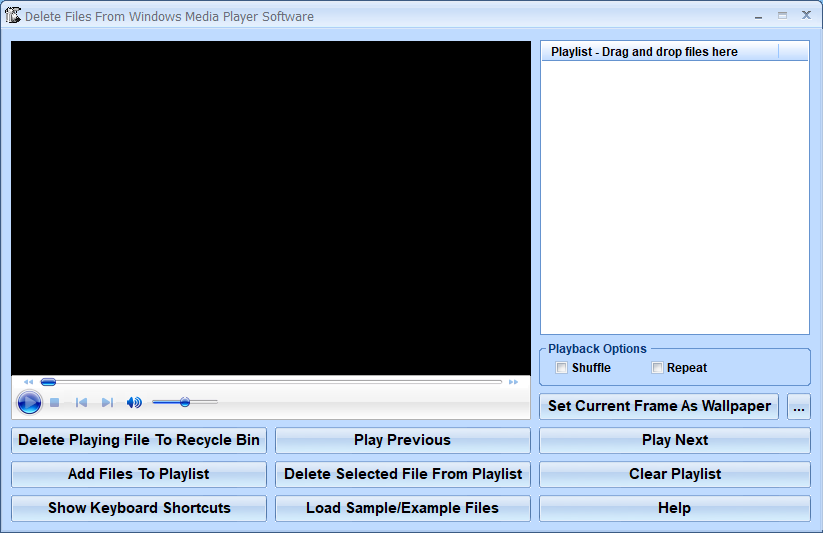 Delete Files From Windows Media Player Software 7.0 full
