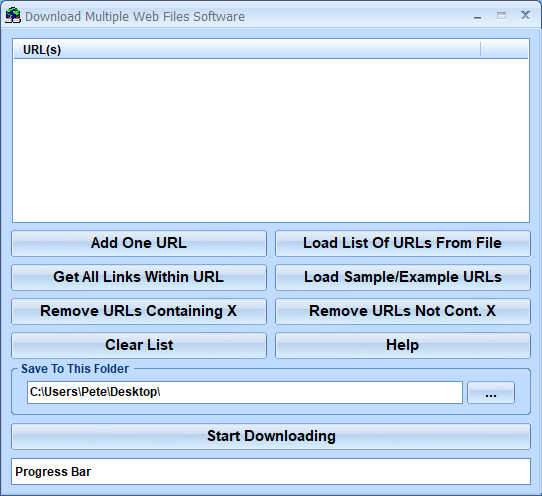 screenshot of download-multiple-web-files-software