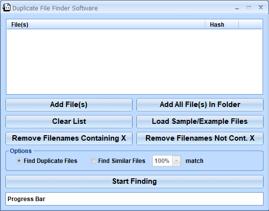 screenshot of duplicate-file-finder-software