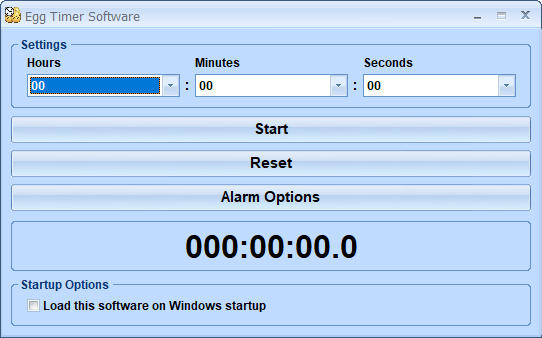 Egg Timer Software screenshot
