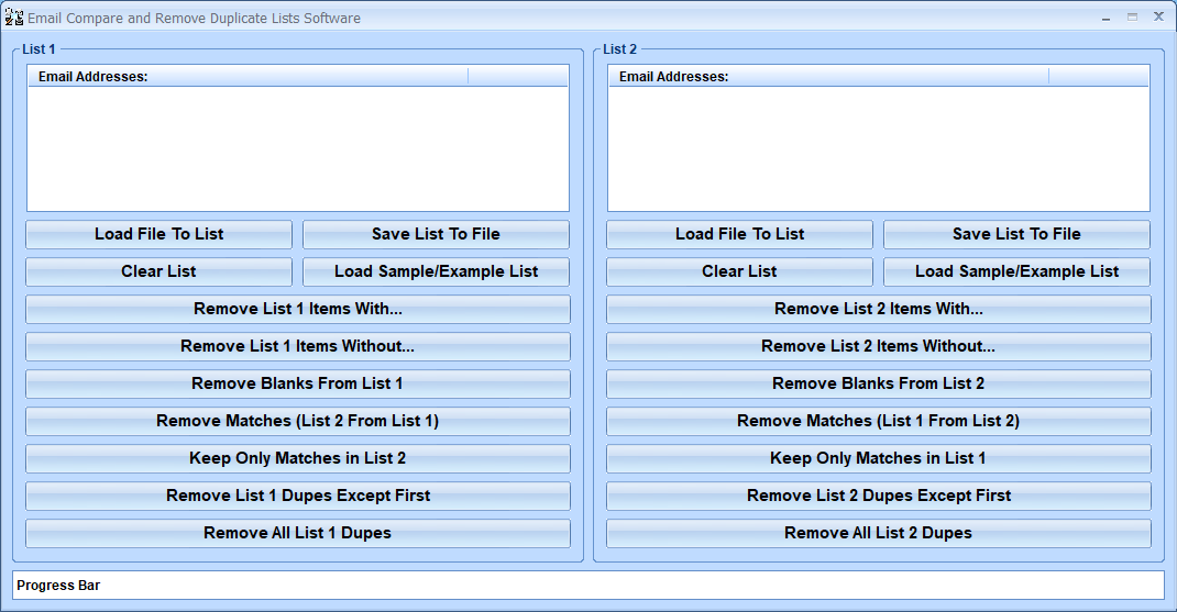 screenshot of email-compare-and-remove-duplicate-lists-software