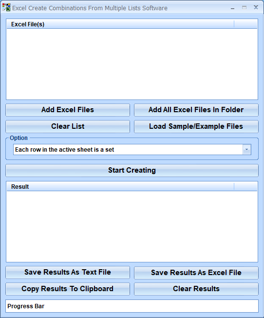 screenshot of excel-create-combinations-from-multiple-lists-software
