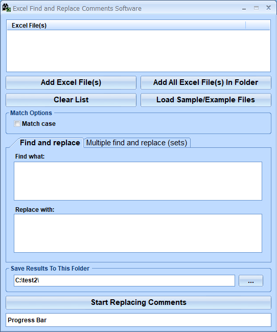 screenshot of excel-find-and-replace-comments-software