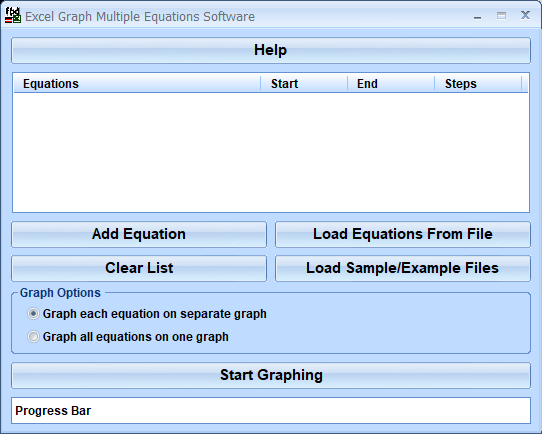screenshot of excel-graph-multiple-equations-software