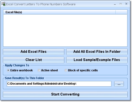 Excel Letters To Phone Numbers Converter Software