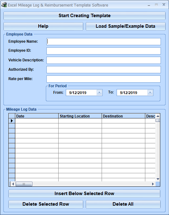screenshot of excel-mileage-log-and-reimbursement-template-software