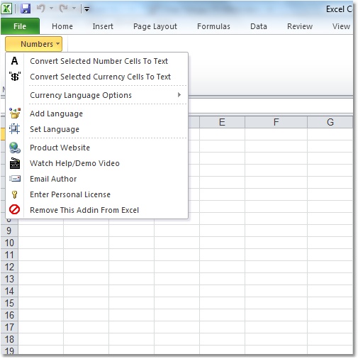 Excel Numbers To Text Converter Software