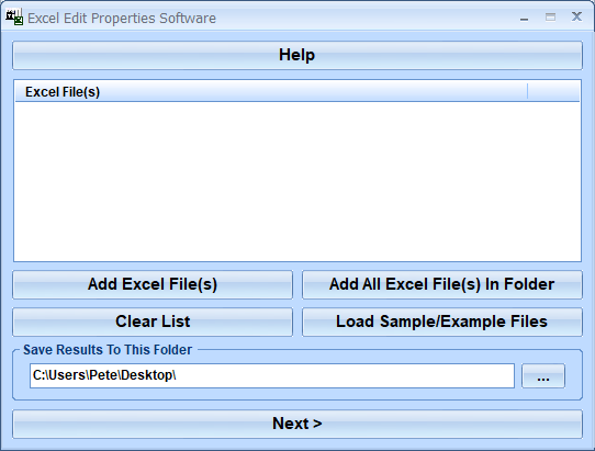 screenshot of excel-edit-properties-software