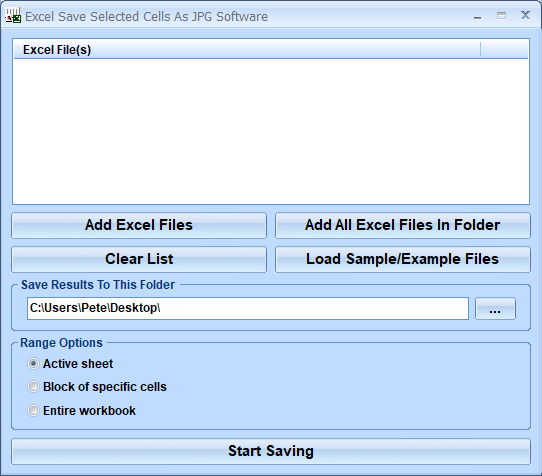 screenshot of excel-save-selected-cells-as-jpg-software