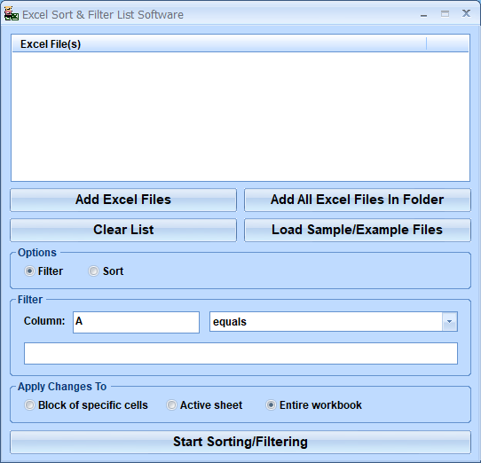 screenshot of excel-sort-and-filter-list-software